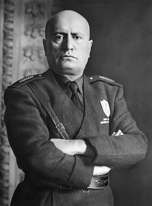 Portrait of Benito Mussolini